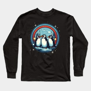 Penguin in Ornmament , Love Penguins Long Sleeve T-Shirt